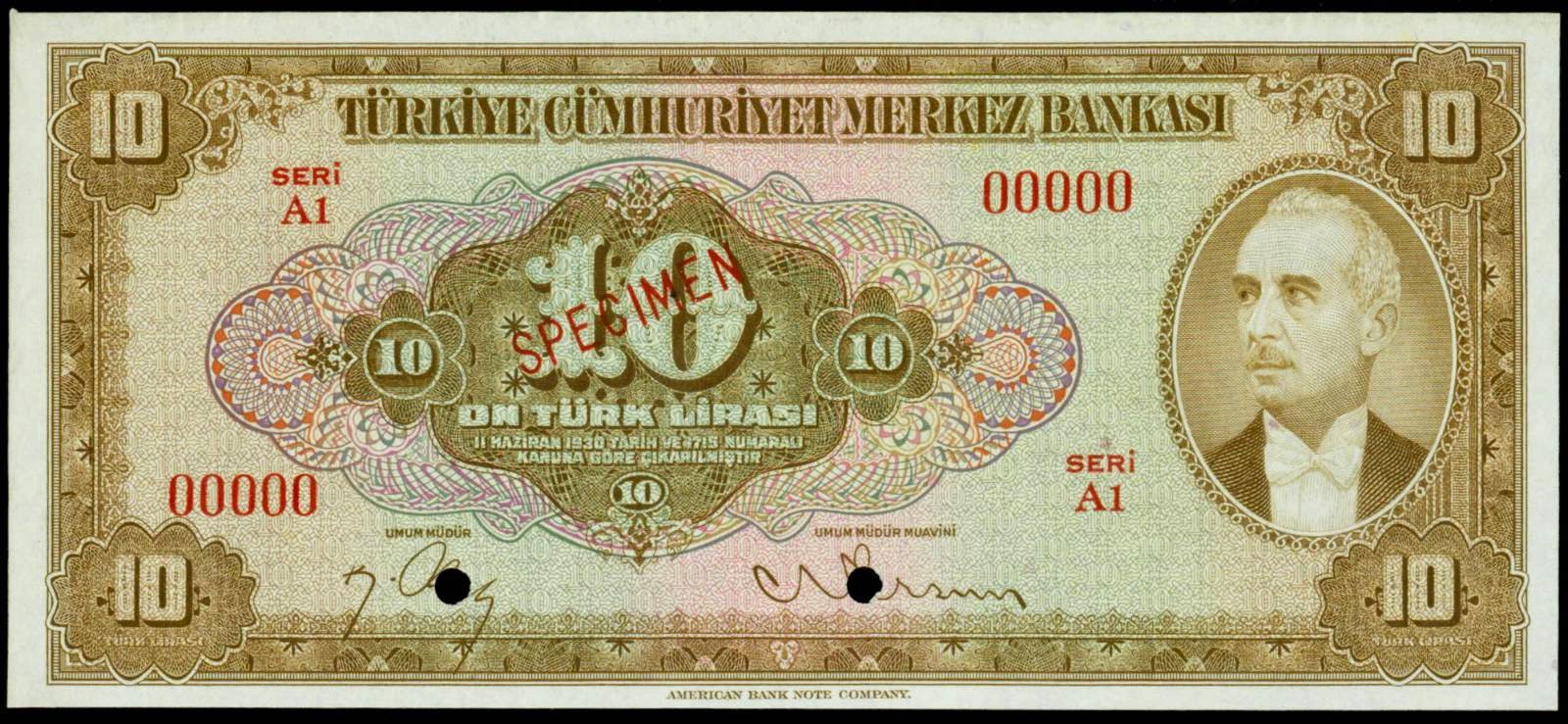 Turkey 10 Turkish Lira banknote 1948World Banknotes & Coins Pictures