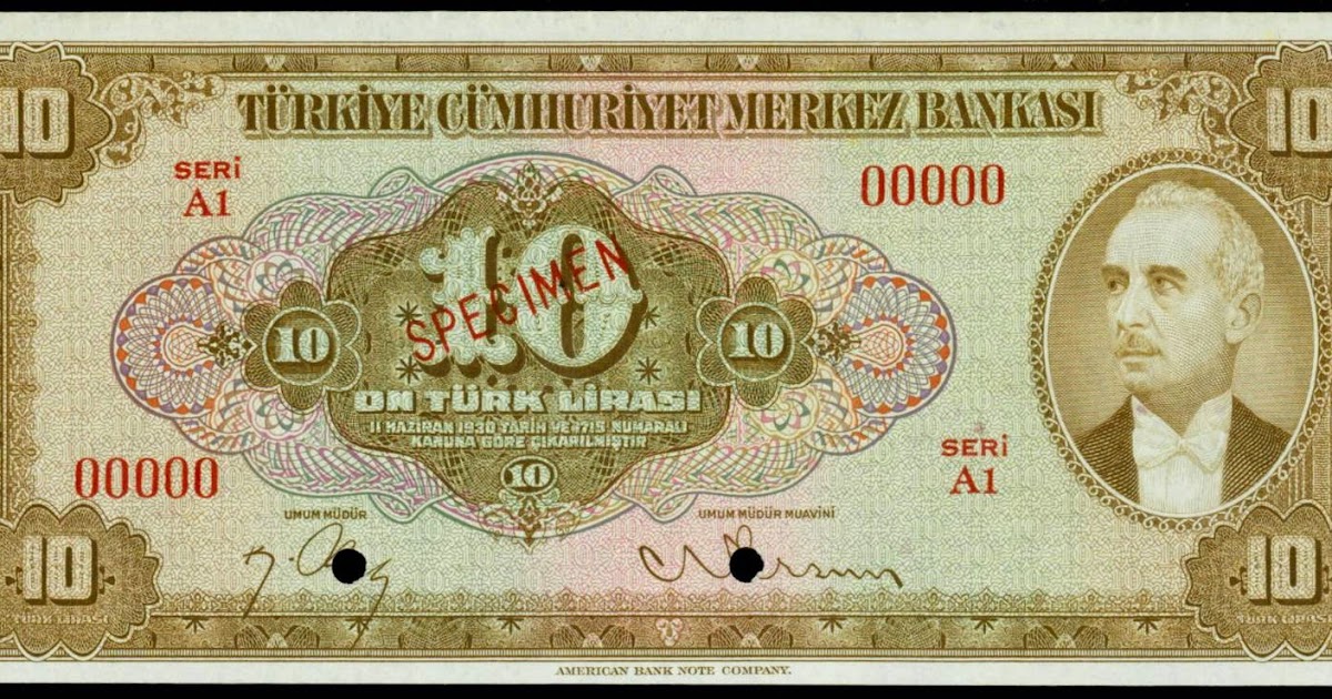 Turkey 10 Turkish Lira banknote 1948|World Banknotes & Coins Pictures