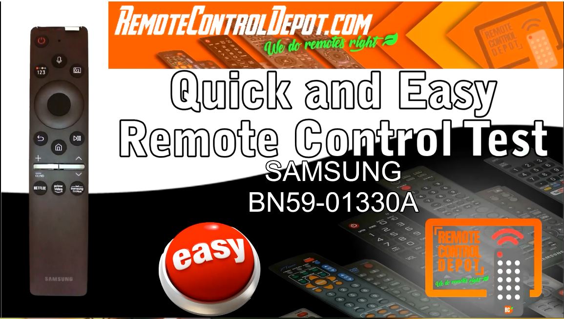How to Test your Original OEM Samsung BN59-01330A Replacement Remote Control - Remote Control Depot