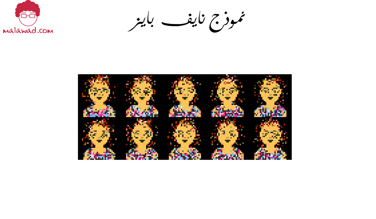 Machine generated alternative text:
Figure 1-10. Ten new Planet Pixel styles, generated by the Naive Bayes model 