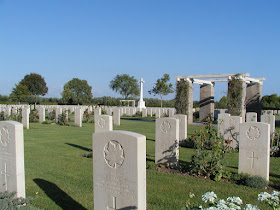 The Moro River Canadian War Cemetery contains the graves of 1,615 soldiers, mainly killed in the Battle of Ortona