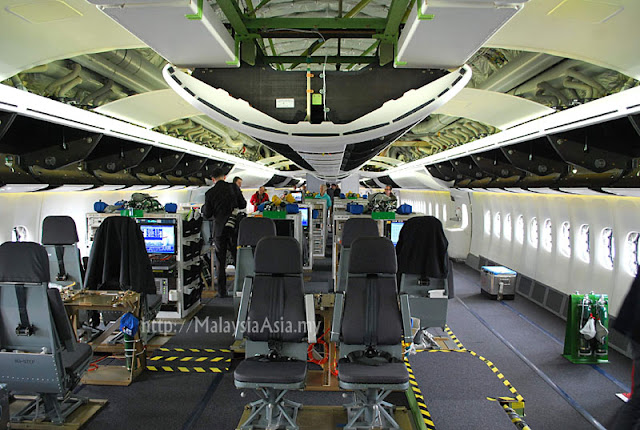 Interior of Boeing 747-8