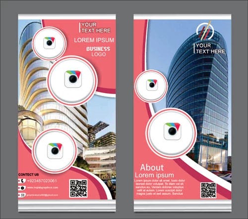 Roll Up Banner Photo And Cdr Vector Free Download Inqalabgraphics