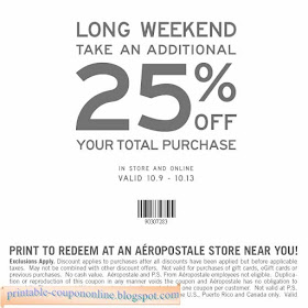 Printable Coupons 2021: Aeropostale Coupons