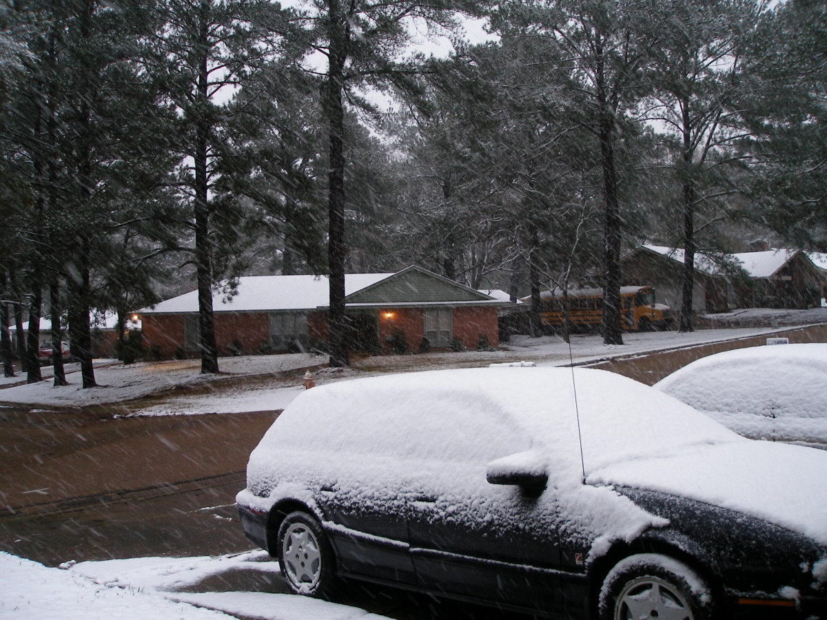 ColCampbell's Barracks Snow! In Mississippi