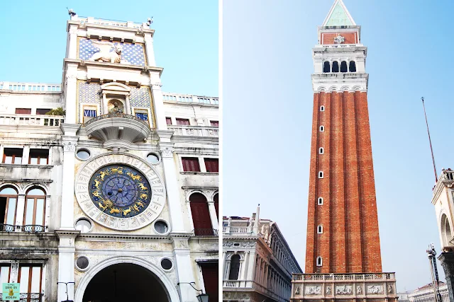 Torre dell' Orologio y Campanile, Venecia