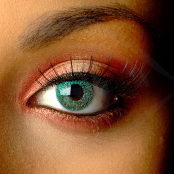 Colorful contact lenses look great!