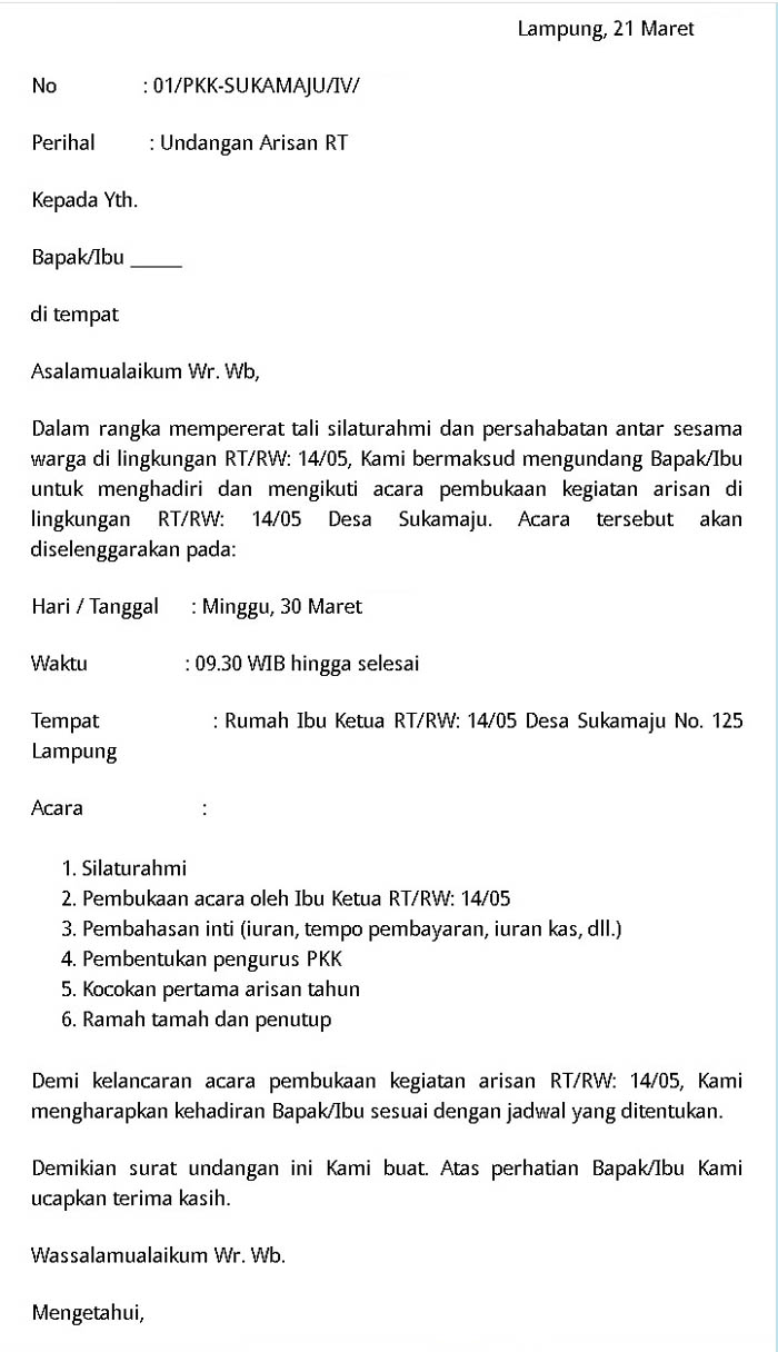 Contoh Undangan Arisan Keluarga Via Whatsapp Dan Sms Kosngosan