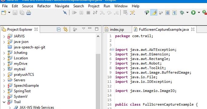 Plate Of Code: How take Screenshot in java Program