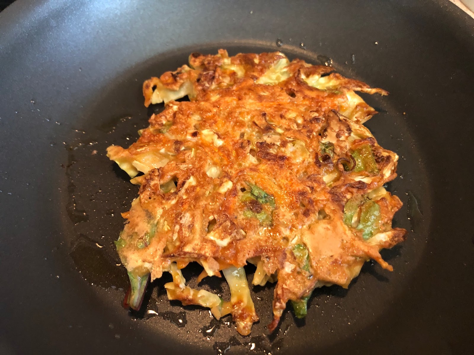 Savory cabbage pancakes are easy and delicious