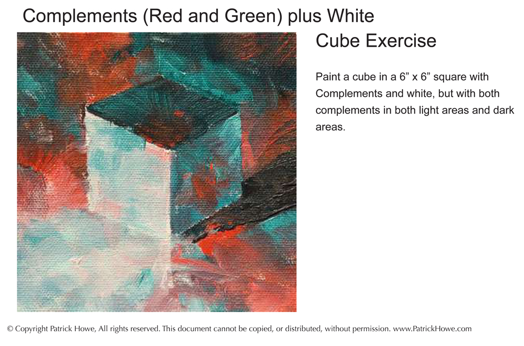 Patrick Howe's Oil Painting Student Blog CUBE EXERCIZES
