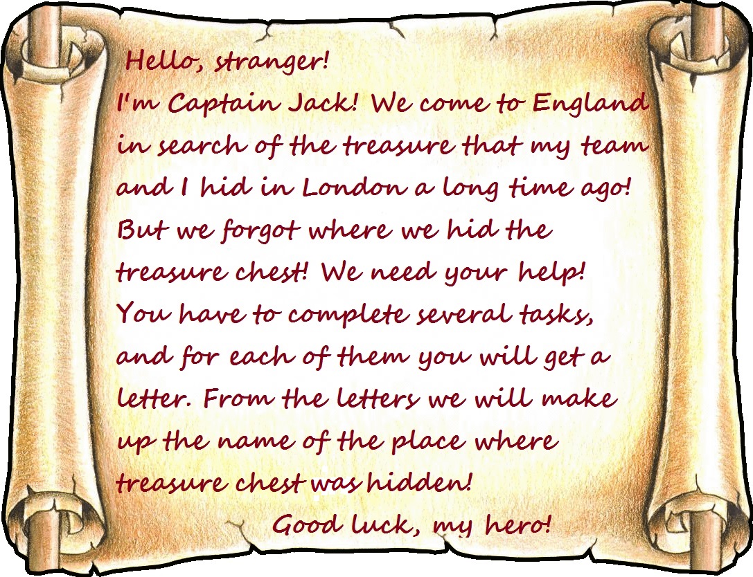 Treasure Hunting in London Introduction/Введение