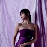 Yeon Da Bin Gorgeous in Purple Maxi Foto 5
