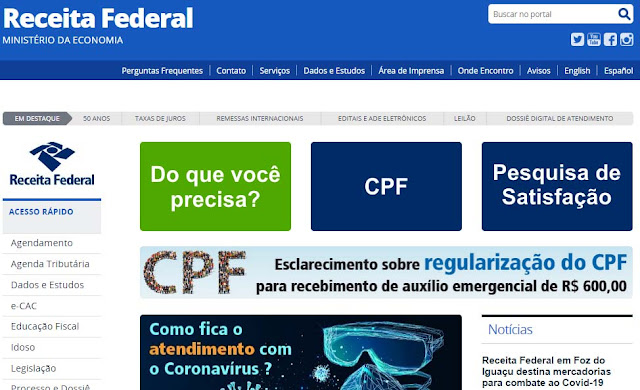 Como regularizar o CPF para se cadastrar no auxílio emergencial