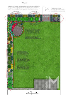 projekt małego ogrodu z zabudowie szeregowej