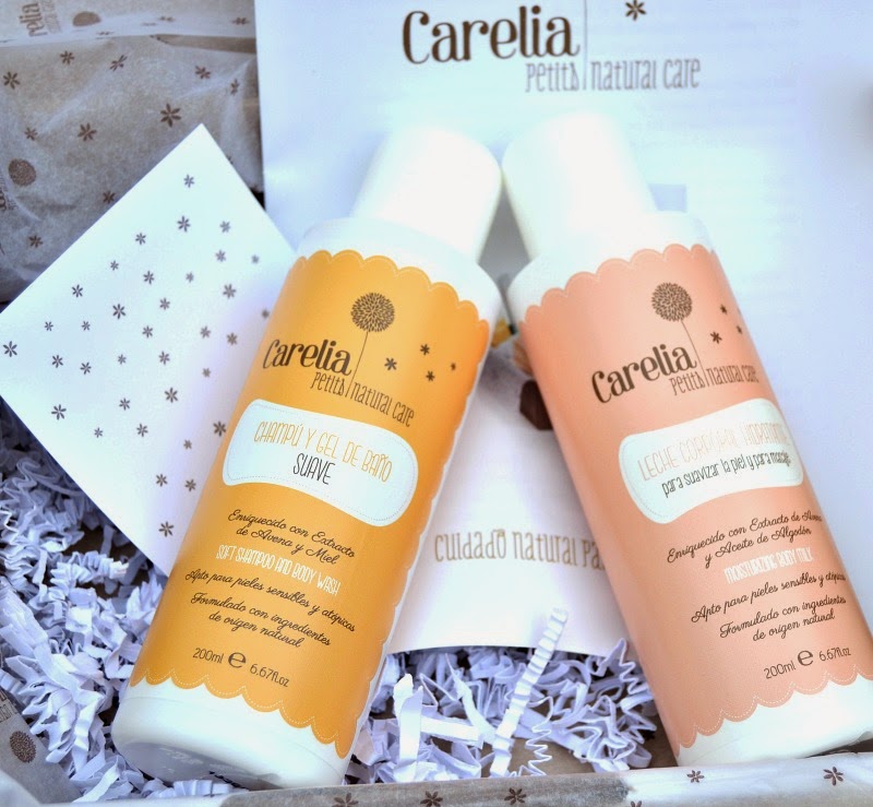 Carelia champú y gel suave para el baño natural