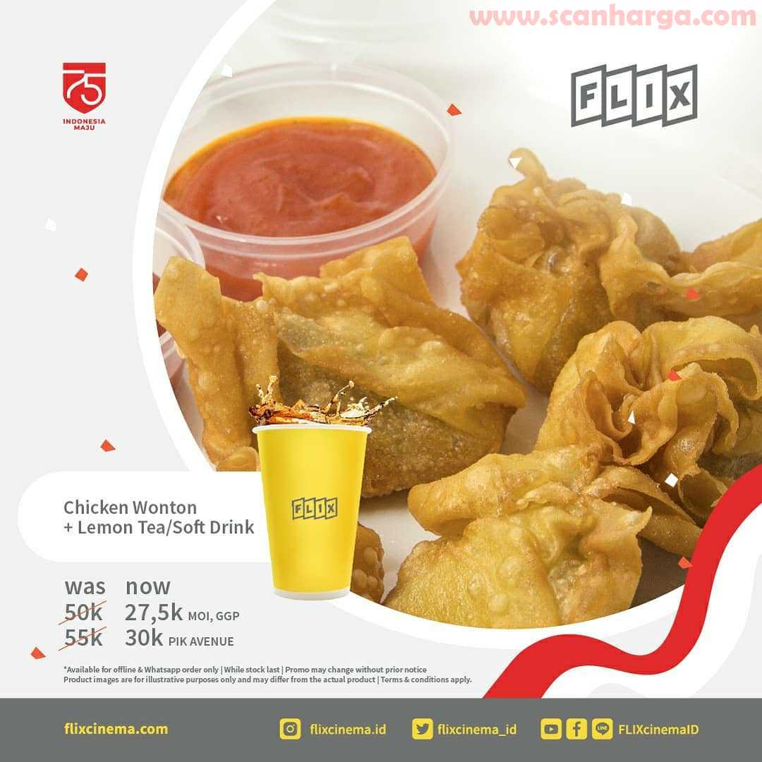 Promo Flix Cinema Merdeka Special Diskon 45 Untuk 8 Menu Makanan dan