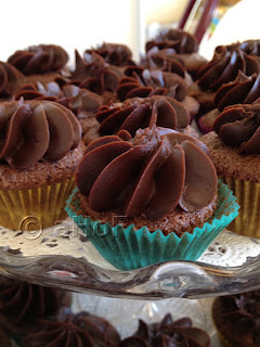 Chocolate, Ganache, Mini Cupcakes