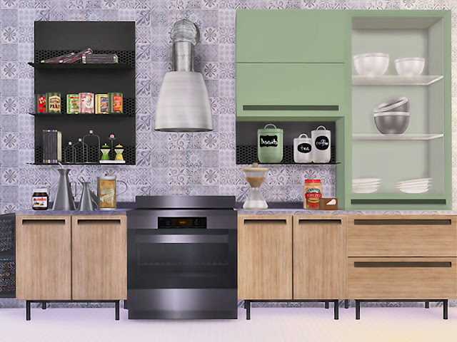 Кухня — наборы мебели и декора для Sims 4 со ссылками для скачивания