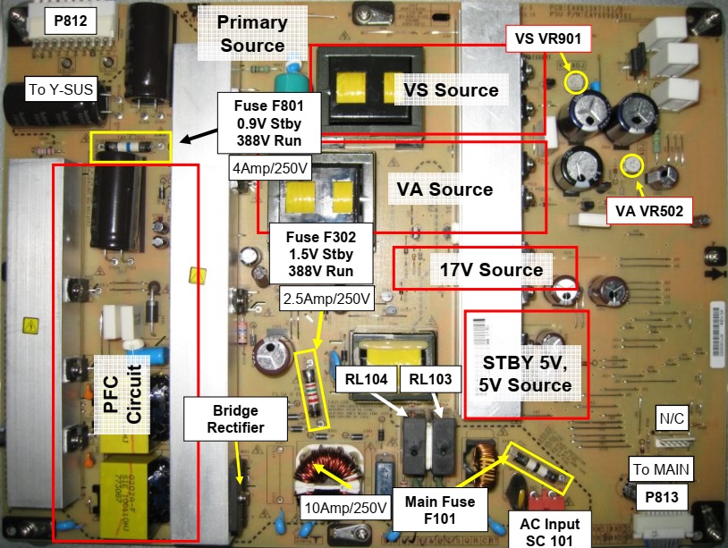 Master Electronics Repair !: LG 50PJ350 PLASMA TV HOW TO CHECK