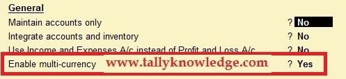 How to use Multi Currency in TallyERP9?