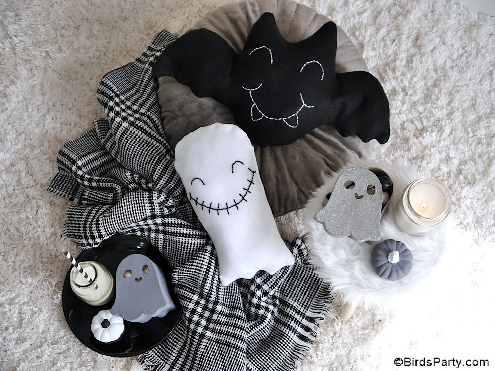 Cute DIY Halloween Throw Pillows Party Ideas Party Printables Blog
