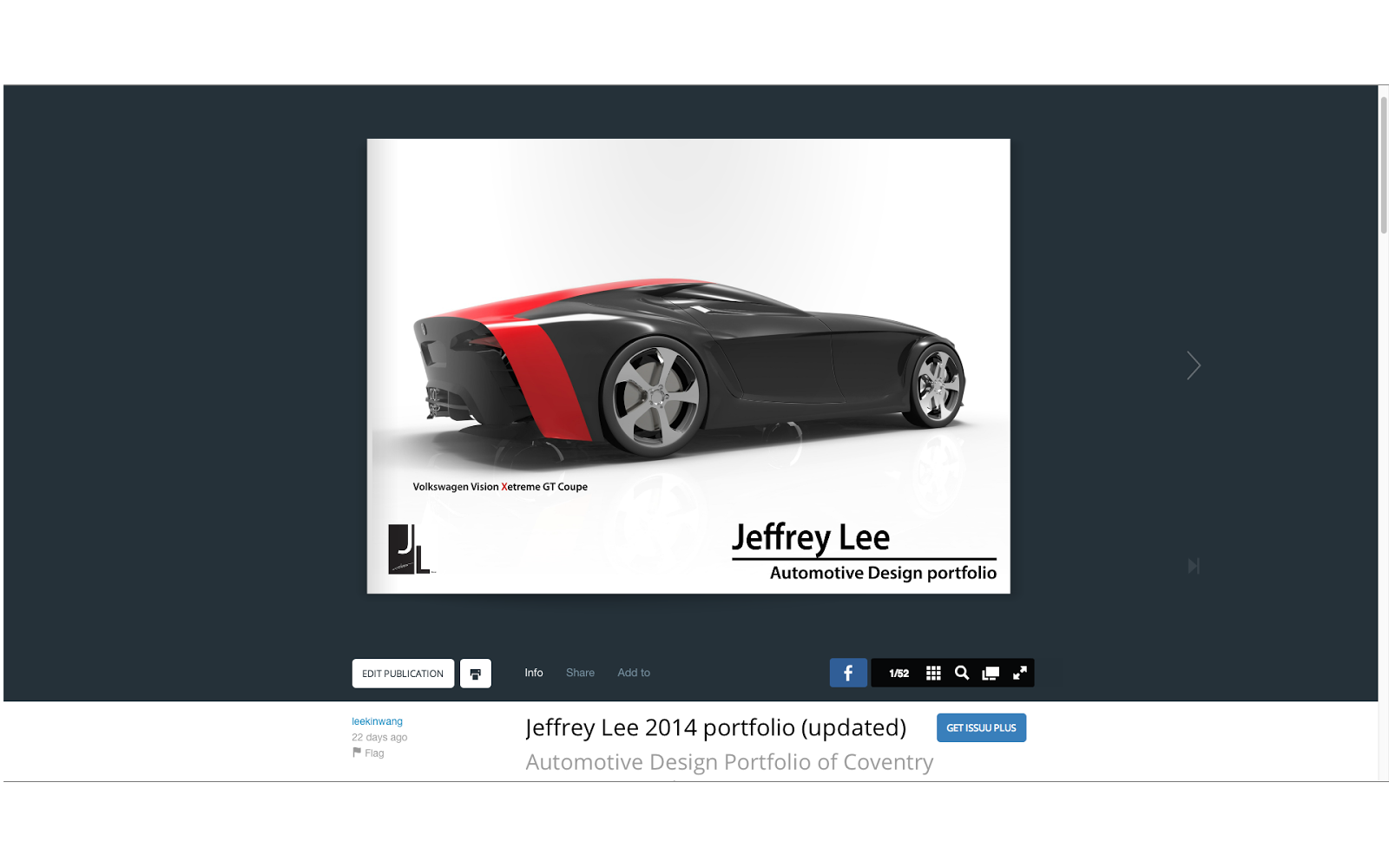 Jeffrey Lee S Car Design Automotive Design Portfolio Is On Issuu And Behance Now