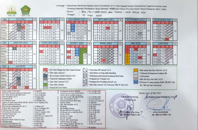 Kalender Pendidikan Aceh Tahun 2021/2022  LOKERLOWONGAN KERJA CPNS