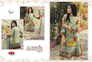 Shree Fab Al Zohaib Lawn Collection vol 2 Pakistani suits catalog