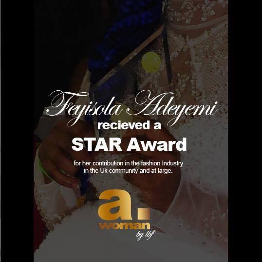 Feyisola Adeyemi receives a Star Award