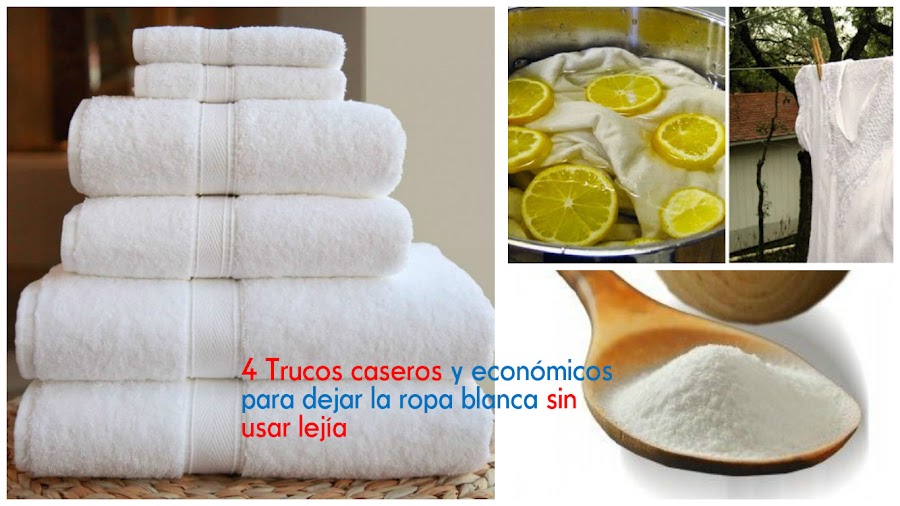 4 caseros económicos para dejar la ropa bien blanca sin usar lejía | Decoración