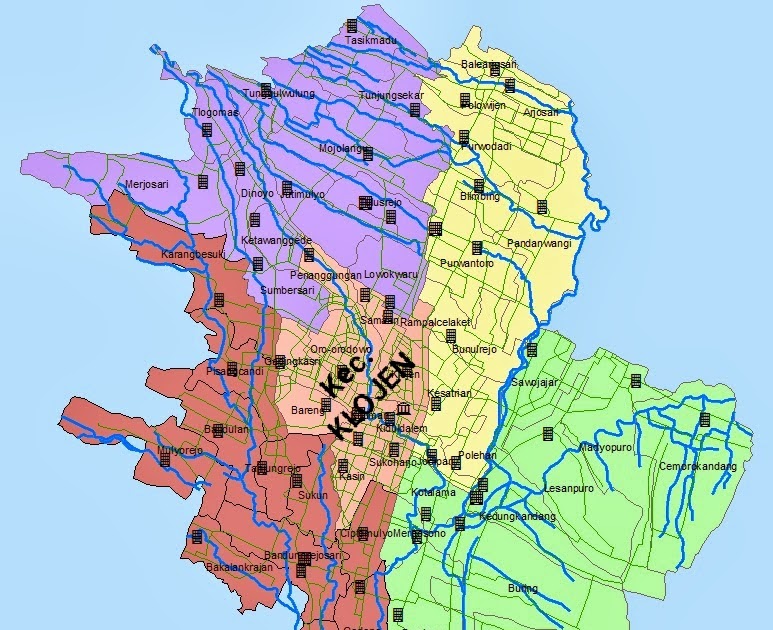 Daftar Nama Kelurahan dan Data Jumlah Penduduk se Kecamatan Klojen Kota