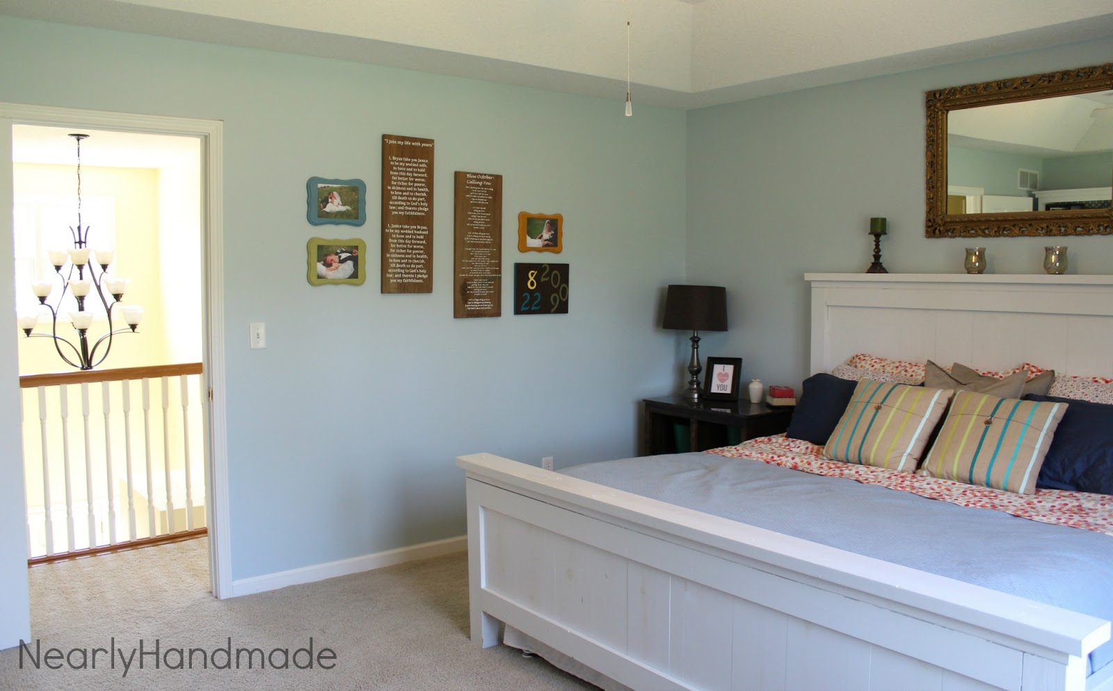 Nearly Handmade Master Bedroom Gallery Wall