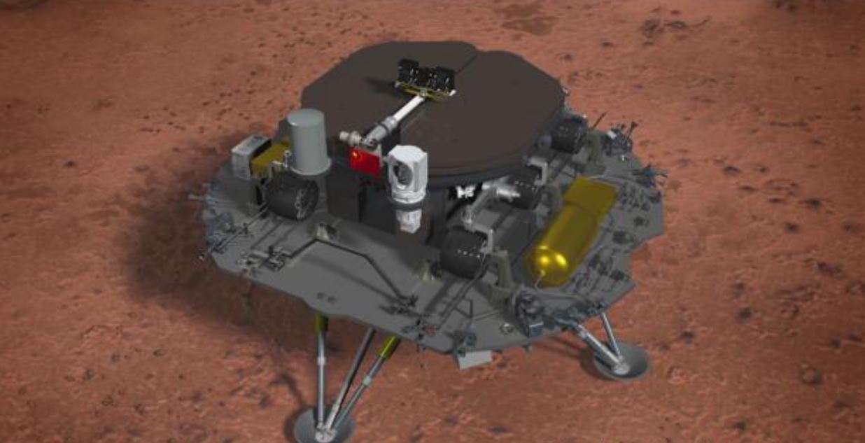 مركبة فضاء صينية تهبط على كوكب المريخ