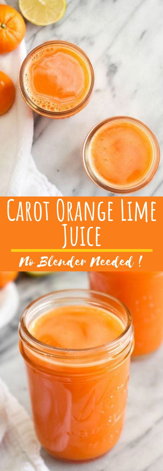 Carrot Orange Lime Juice in a Blender #drinks #orange