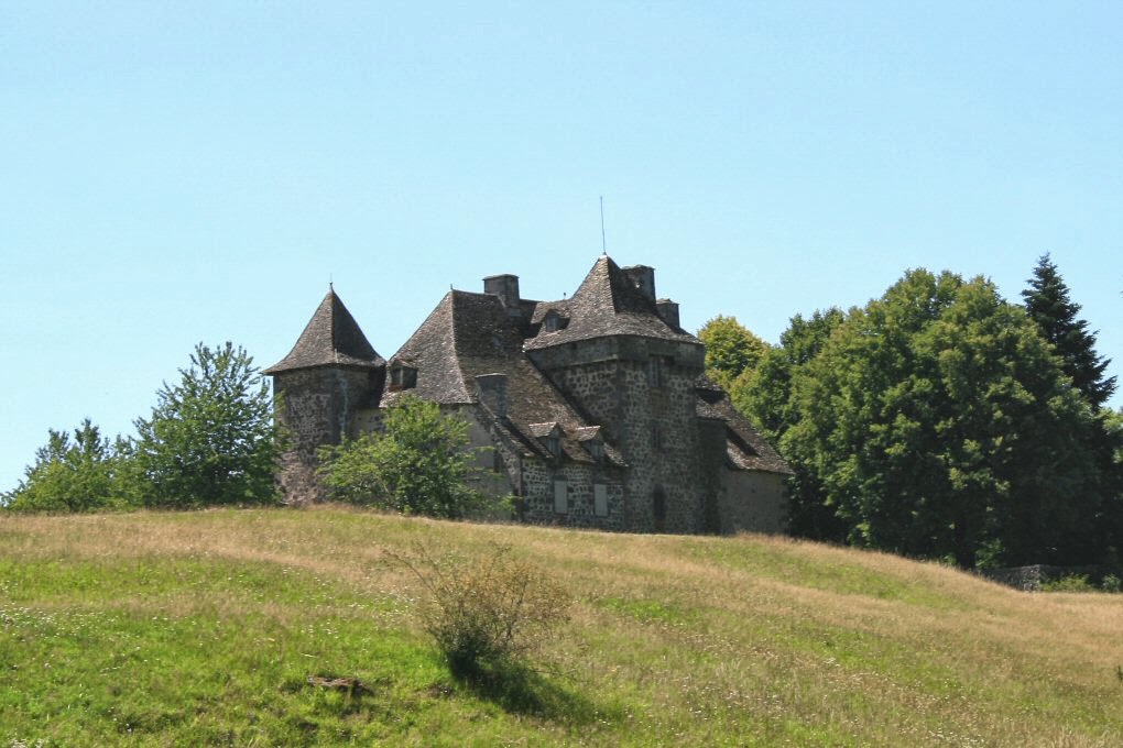 inesplicata Castello di MONTFORT a ARCHES nel CANTAL (Castelli dei