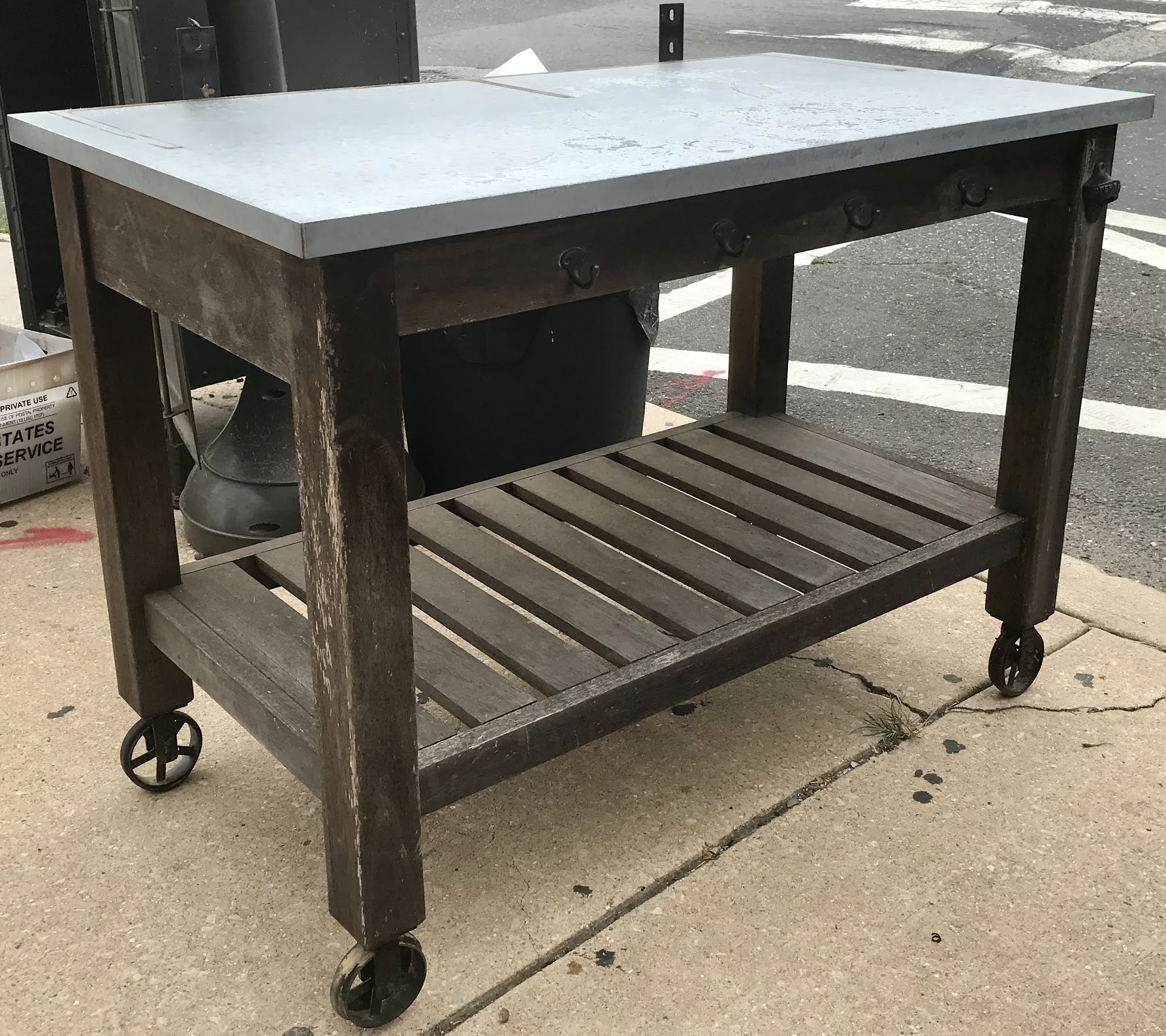 Uhuru Furniture & Collectibles 475302 Large Kitchen Cart 145 SOLD