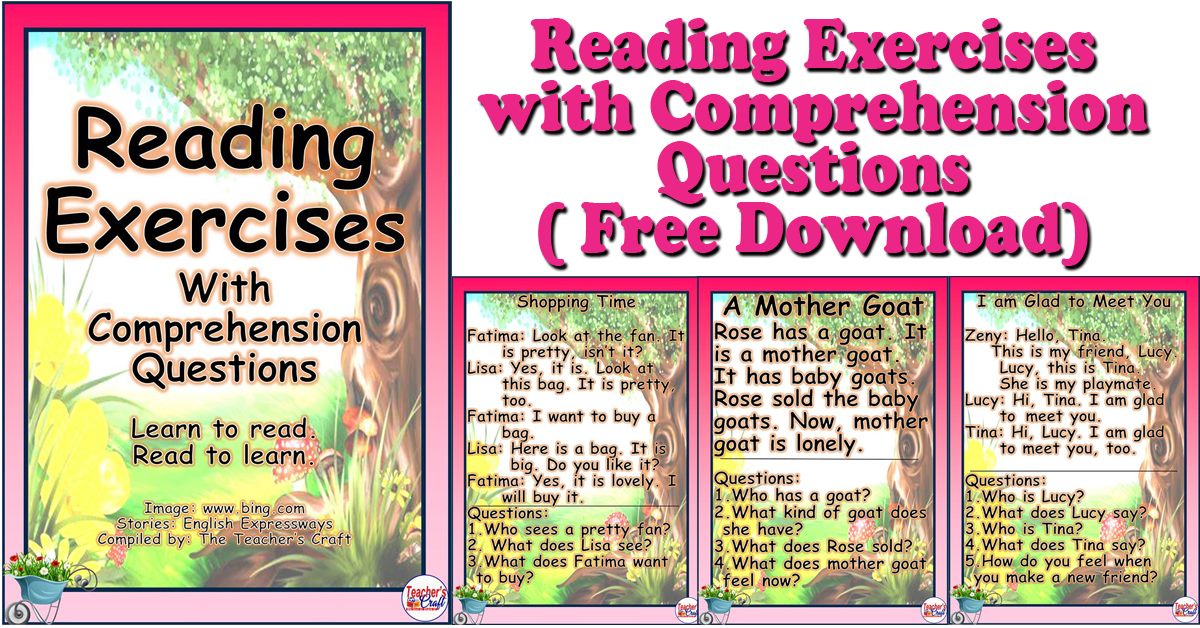 English Remedial Reading Exercises With Comprehension Questions The