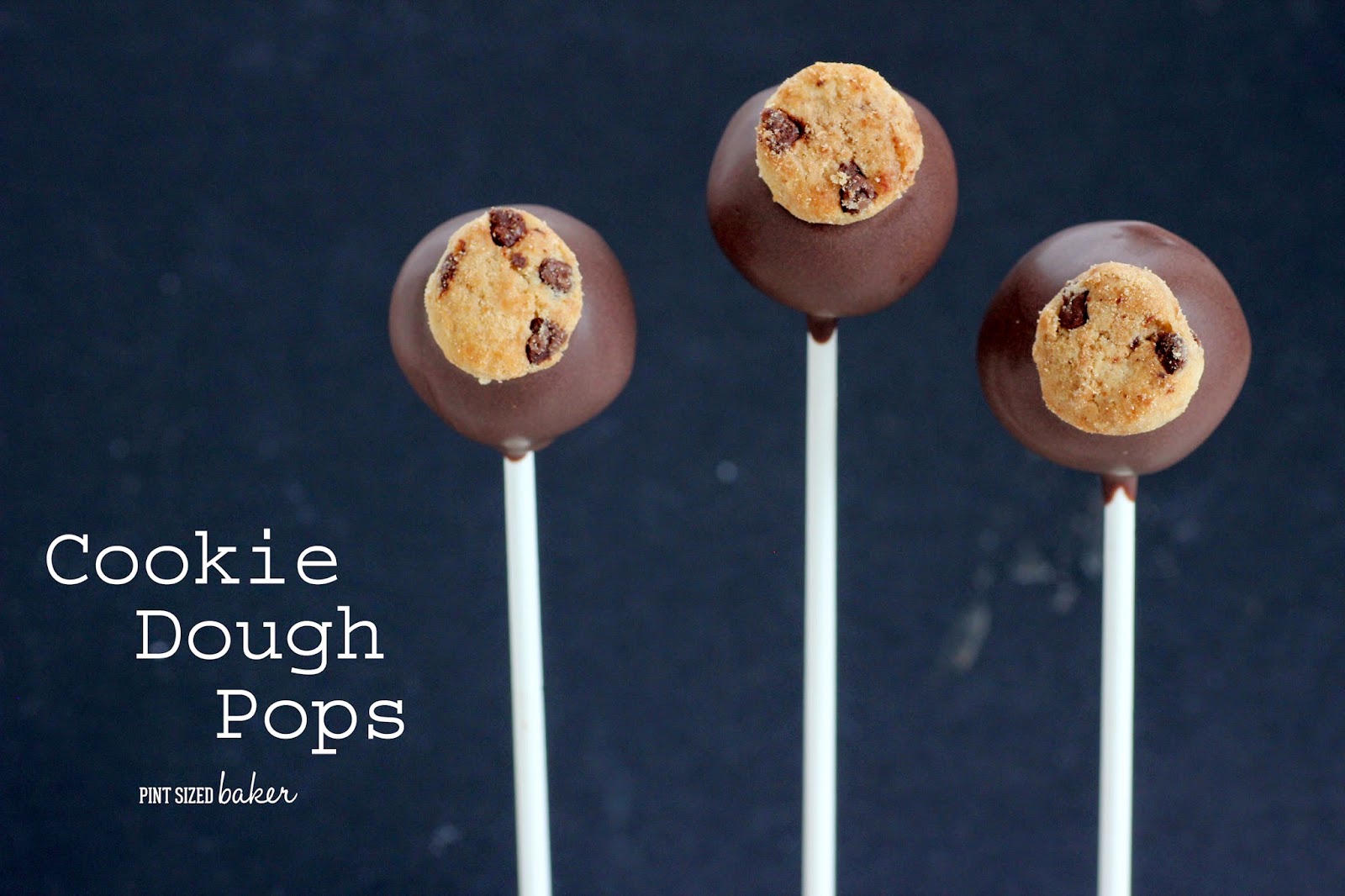 Everyone loves to eat raw cookie dough, now you can enjoy your Edible Cookie Dough Pops dipped in chocolate and topped with a mini chocolate chip cookie.