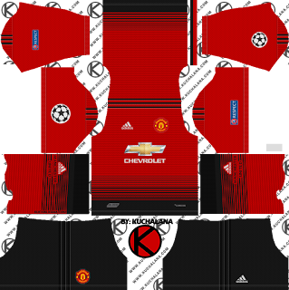 Manchester United 2018/19 UCL Kit - Dream League Soccer Kits