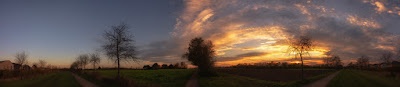 Panorama Sonnenuntergang Beckum