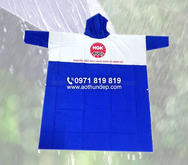 giá áo mưa in logo công ty
