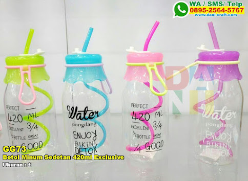 Botol Minum Sedotan 420ml Exclusive Botol Minum Sedotan 420ml Exclusive