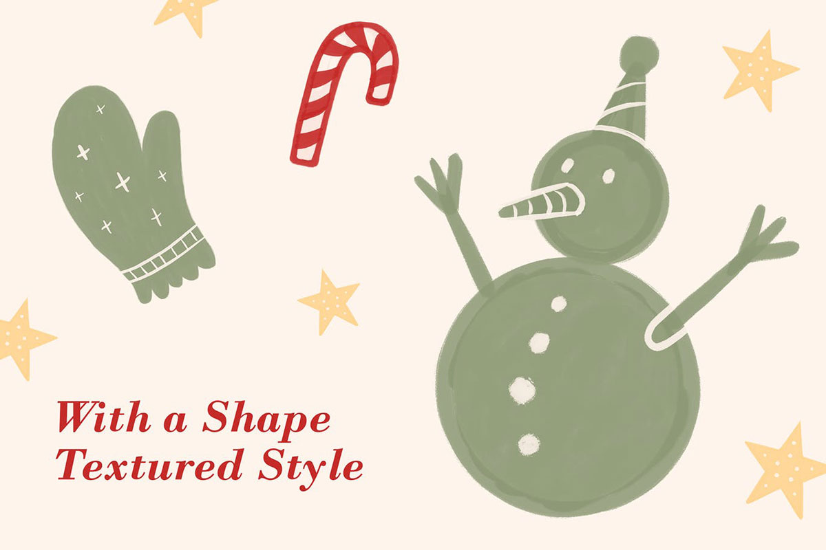 PineStamp - Procreate Brush 5 PineStamp Procreate Brush