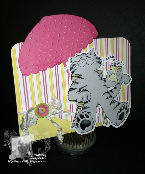 Sara's Creative Adventures Eureka Stamps Challenge 36 Animal Catwalk