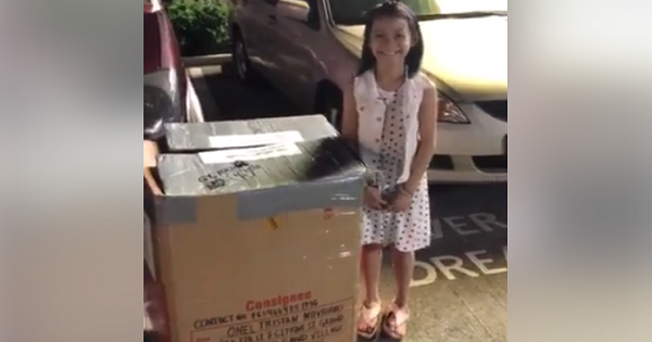 OFW dad surprises kid with one-of-a-kind balikbayan box