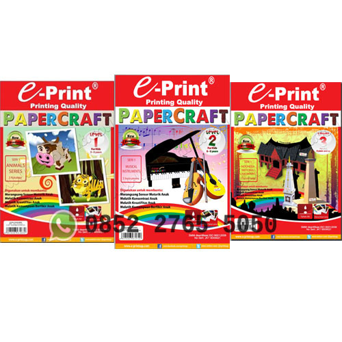 Kertas Craft Papercraft Level 1 3, Eprint Indonesia, WA 0852 2765