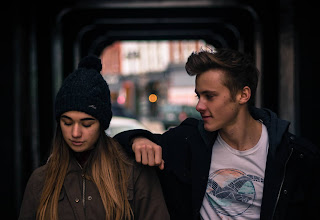young couple in city at night 246367