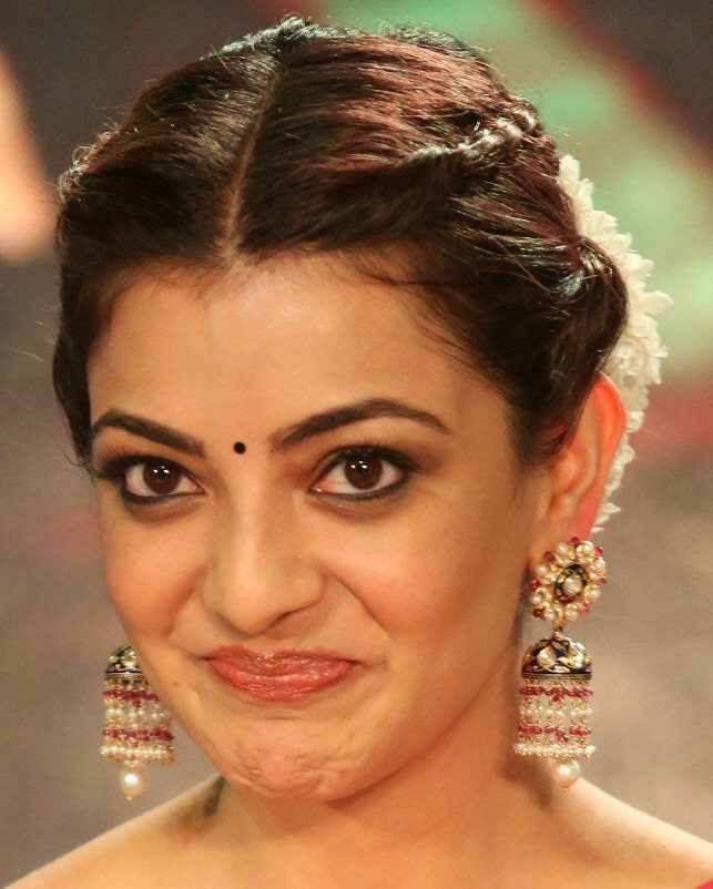 Kajal Aggarwal Beautiful Funny Face Expressions 2018 - Kajal Aggarwal