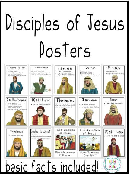 Printable List Of The 12 Disciples